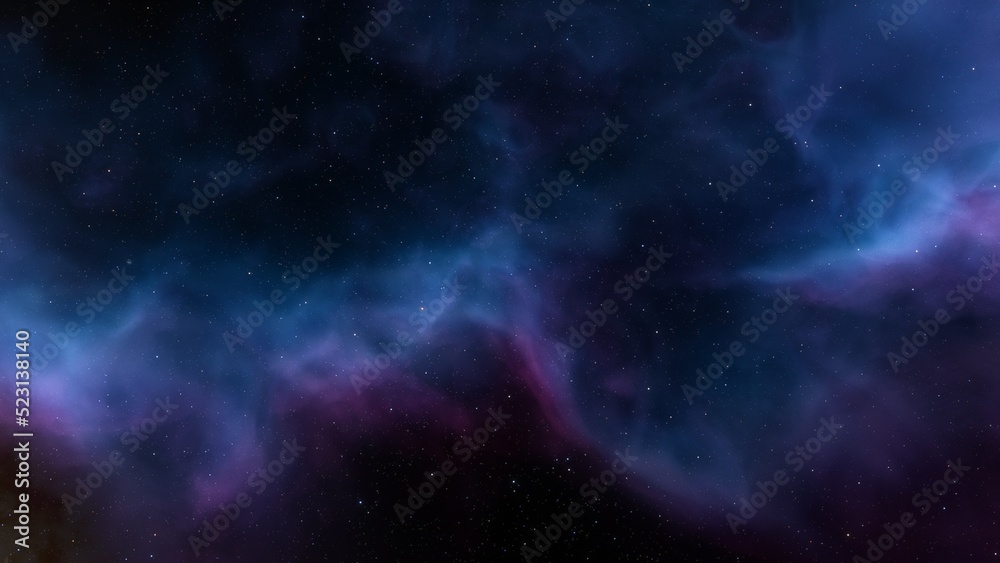 nebula gas cloud in deep outer space
