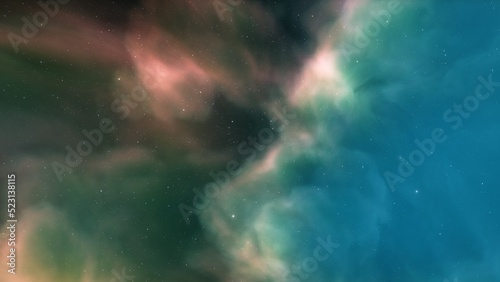 nebula gas cloud in deep outer space  © ANDREI