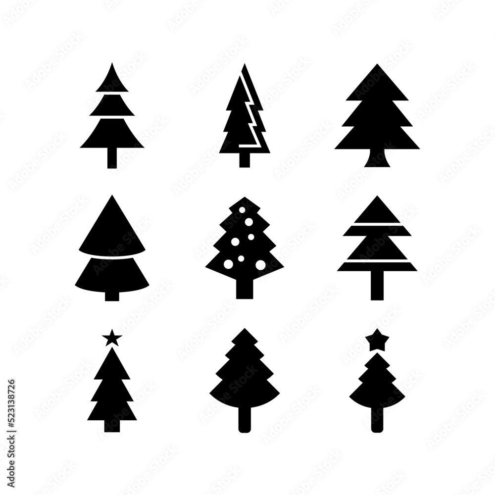 Obraz premium pine tree icon or logo isolated sign symbol vector illustration - high quality black style vector icons 
