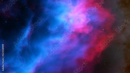 Space nebula  for use with projects on science  research  and education. Illustration 