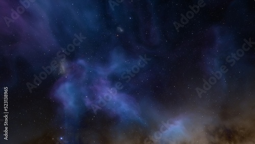 bright nebula, nebula in space, majestic red-purple nebula, beautiful space background 3D render 