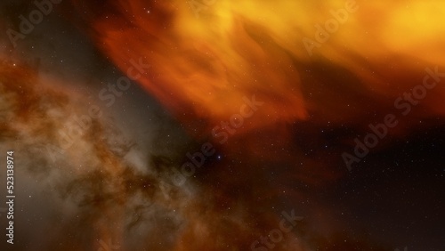 bright nebula, nebula in space, majestic red-purple nebula, beautiful space background 3D render 