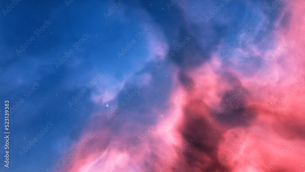 nebula gas cloud in deep outer space
