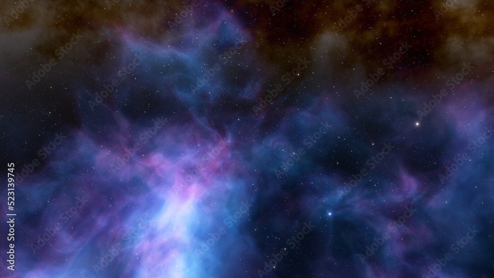 Fototapeta premium Night sky - Universe filled with stars, nebula and galaxy 