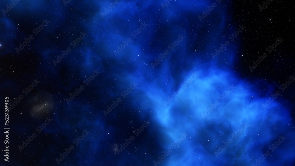 Fototapeta premium bright nebula, nebula in space, majestic red-purple nebula, beautiful space background 3D render 