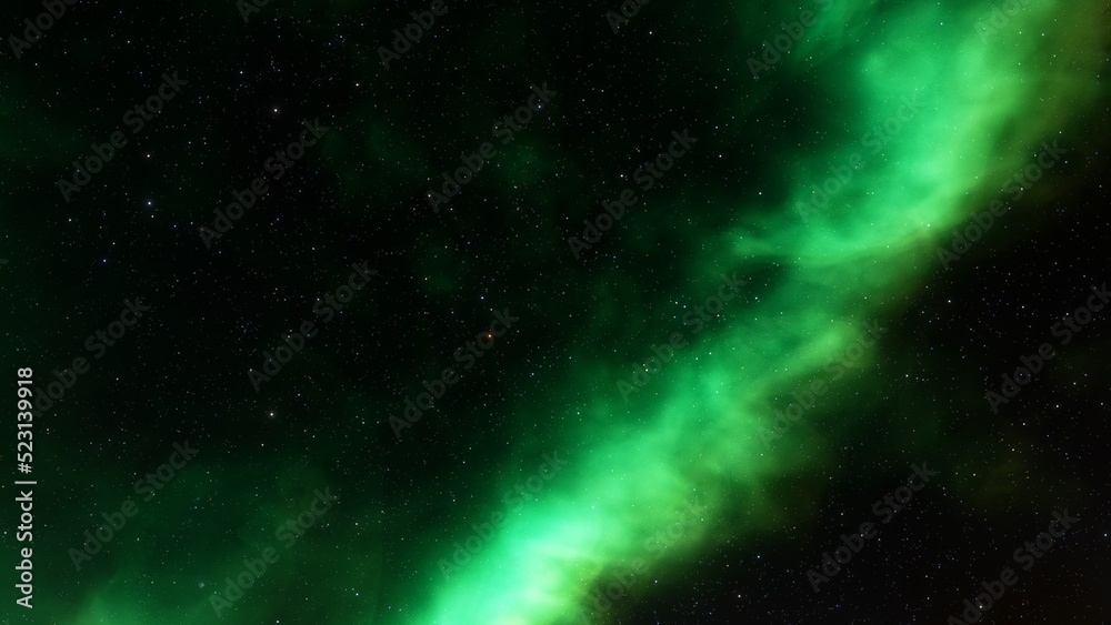 Naklejka premium bright nebula, nebula in space, majestic red-purple nebula, beautiful space background 3D render 