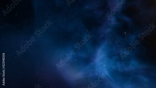 Deep space nebula with stars. Bright and vibrant Multicolor Starfield Infinite space outer space background with nebulas and stars. Star clusters, nebula outer space background 3d render 