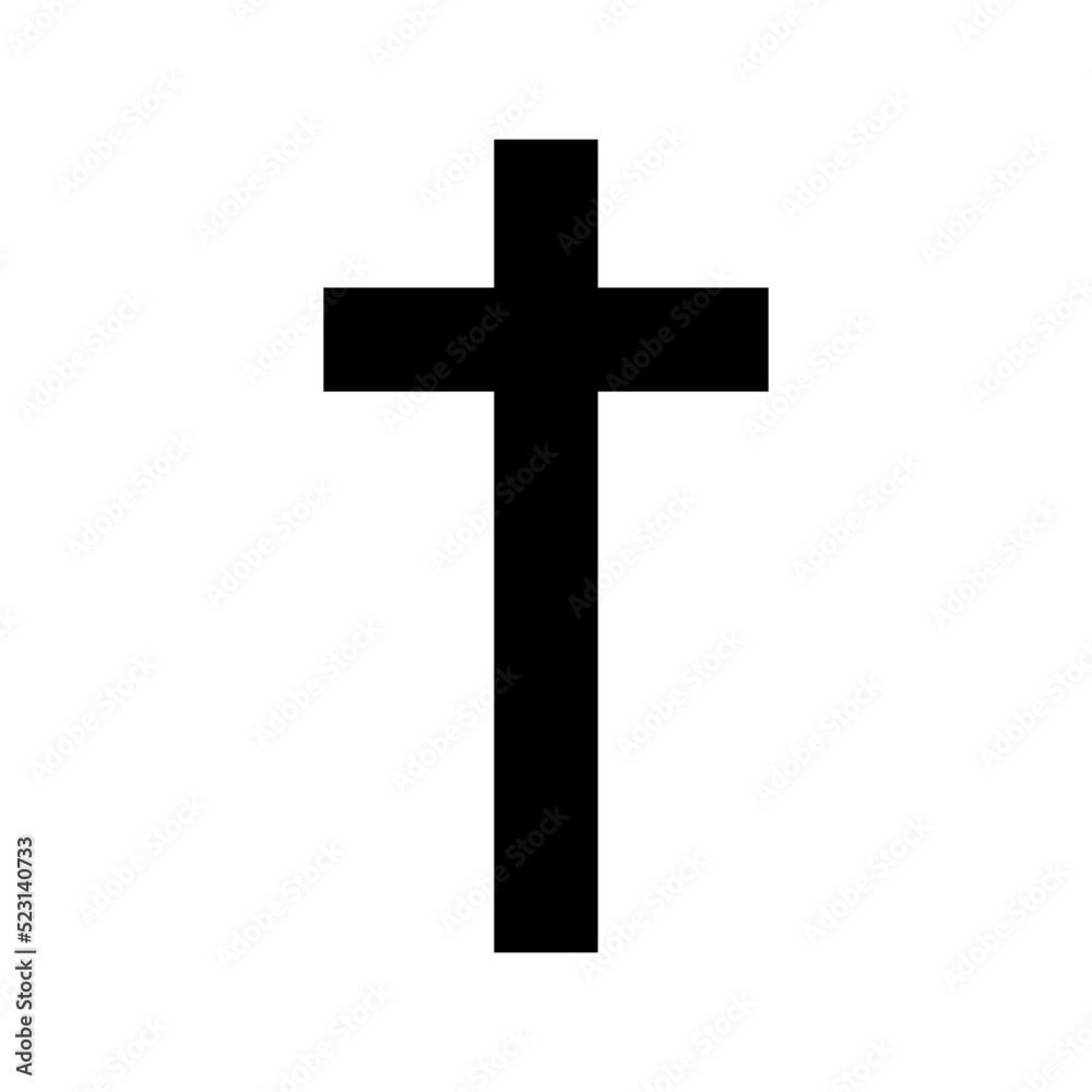 christian cross icon or logo isolated sign symbol vector illustration - high quality black style vector icons

