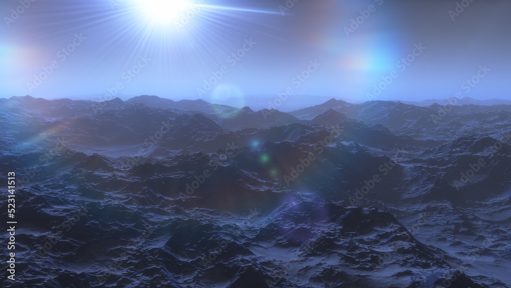 Deserted alien planet
Deserted alien planet
