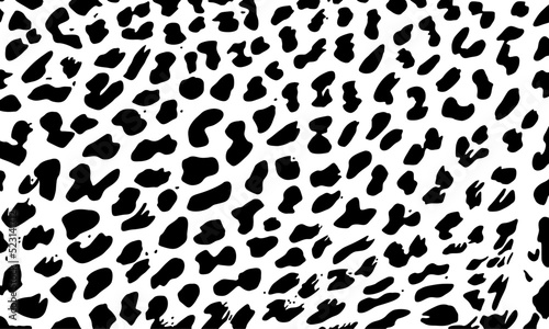 Cheetah  Leopard or Jaguar  Big Cat Family  Motifs Pattern. Animal Print-Series. Vector Illustration  