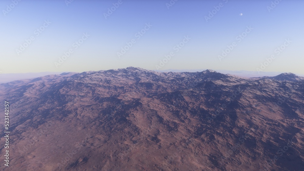 landscape on planet Mars, scenic desert scene on the red planet
landscape on planet Mars, scenic desert scene on the red planet