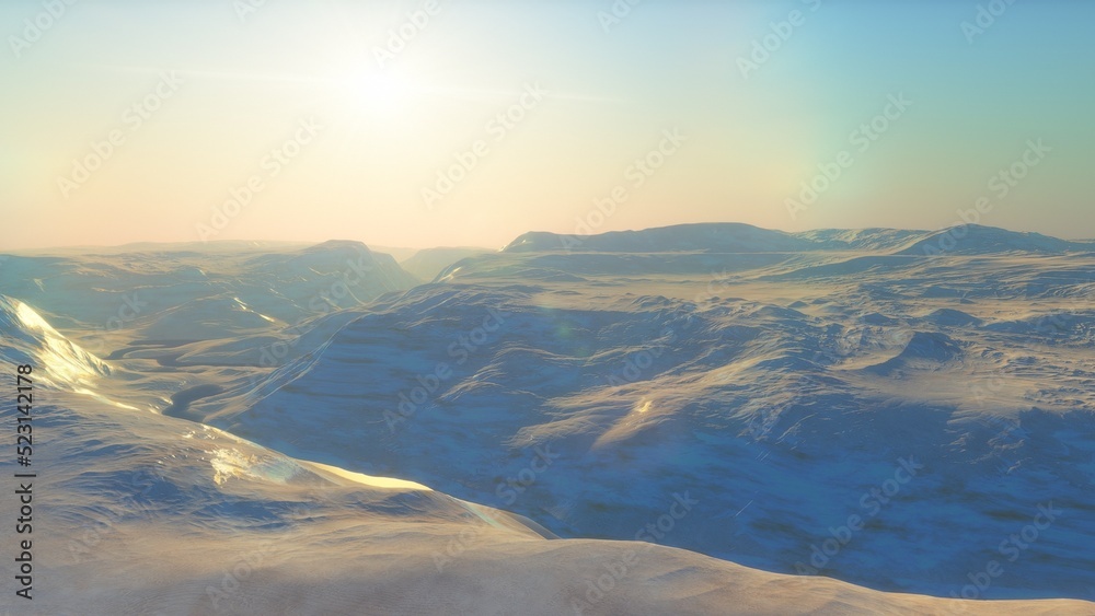 landscape on planet Mars, scenic desert scene on the red planet
landscape on planet Mars, scenic desert scene on the red planet