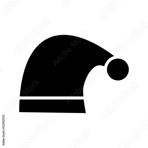 santa hat icon or logo isolated sign symbol vector illustration - high quality black style vector icons
