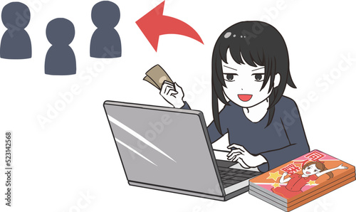 転売ヤー　女　同人誌