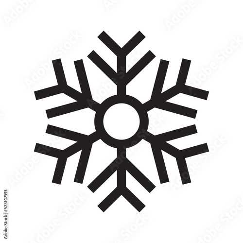 snowflake icon or logo isolated sign symbol vector illustration - high quality black style vector icons 