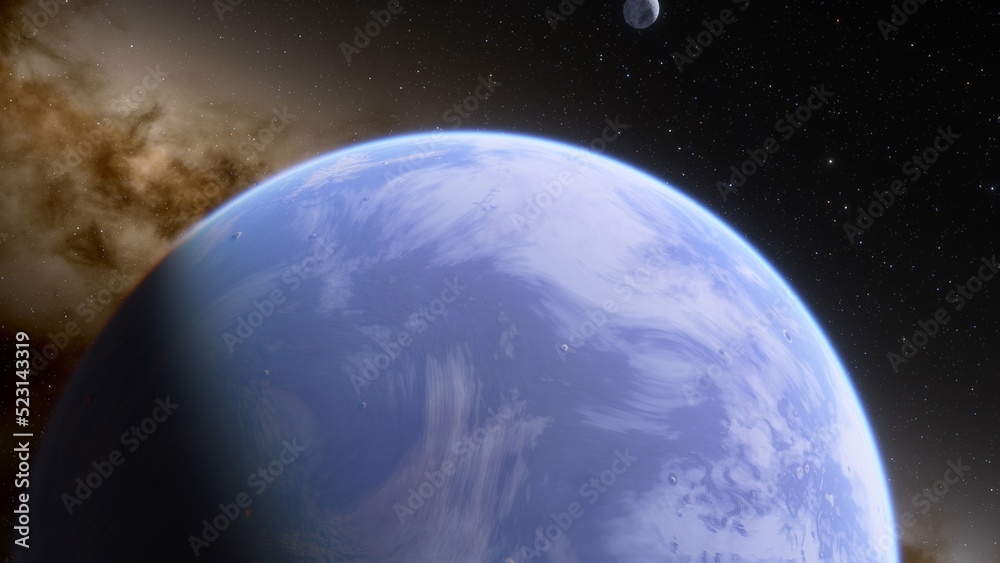 Fototapeta premium Abstract planets and space background 