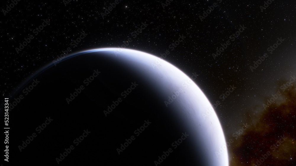 Fototapeta premium Abstract planets and space background 