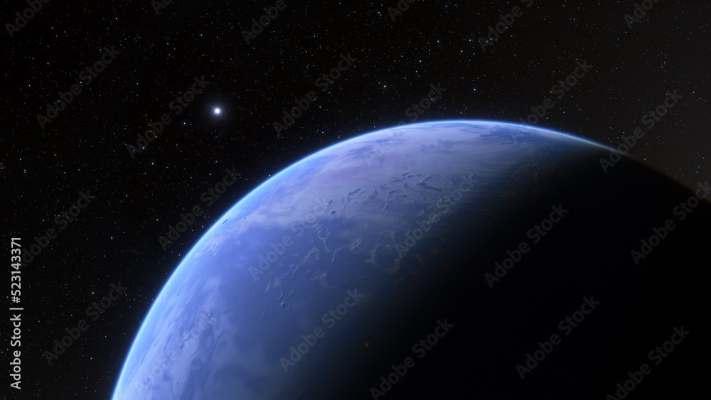 Abstract planets and space background
