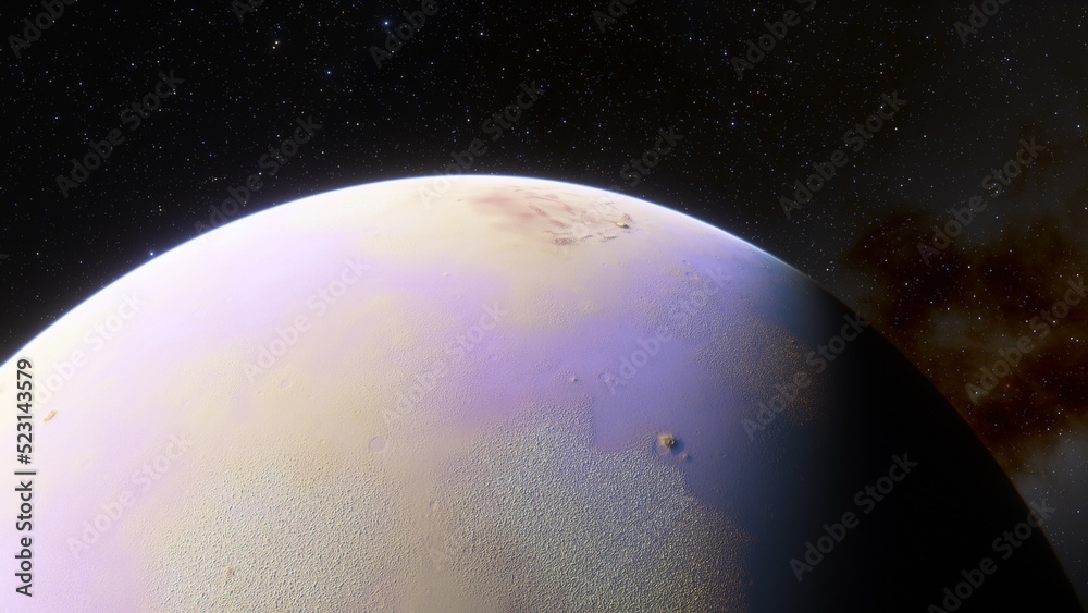 Fototapeta premium Planets and galaxy, science fiction wallpaper. Beauty of deep space. Billions of galaxy in the universe Cosmic art background 3d render