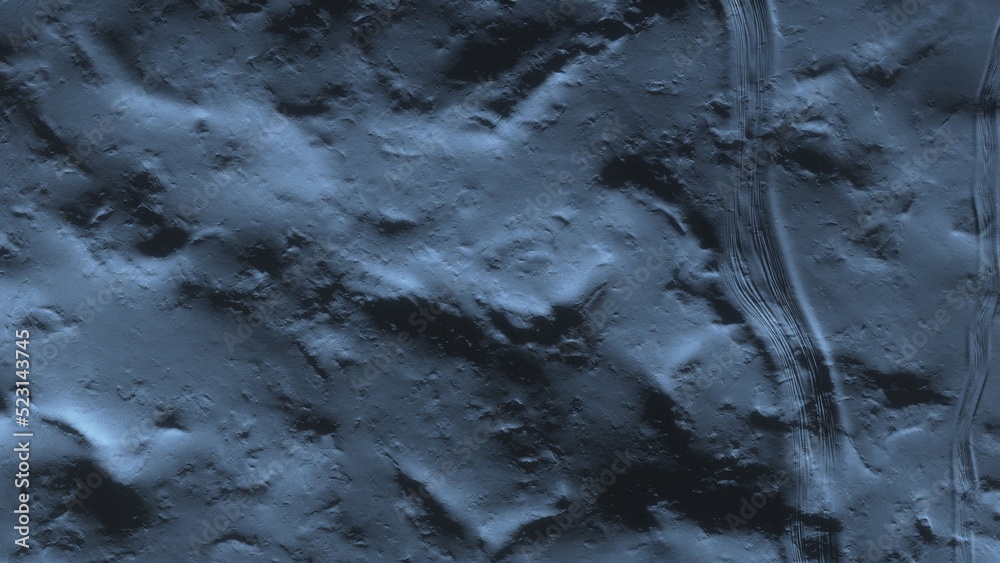 Obraz premium View of the 3d rendering realistic planet mars surface from space