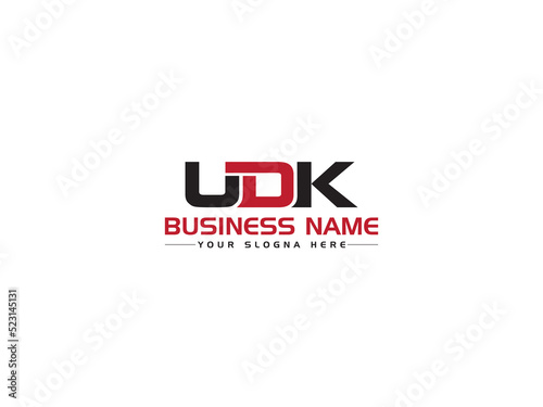 Premium UDK Logo Image, Initial udk Logo Icon Vector For Your New Company Or Business photo