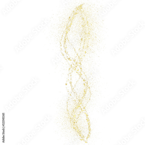 Gold Glitter wave background