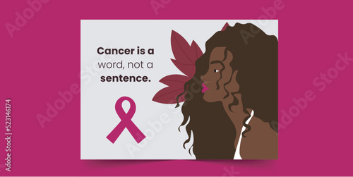 Cancer is a word, not a sentence -  Breast Cancer Card for African Women