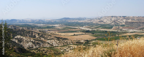 Vista panoramica dal santuario di Santa Maria d'Anglona a Tursi (MT, Italy) photo