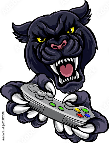 A panther video game player...