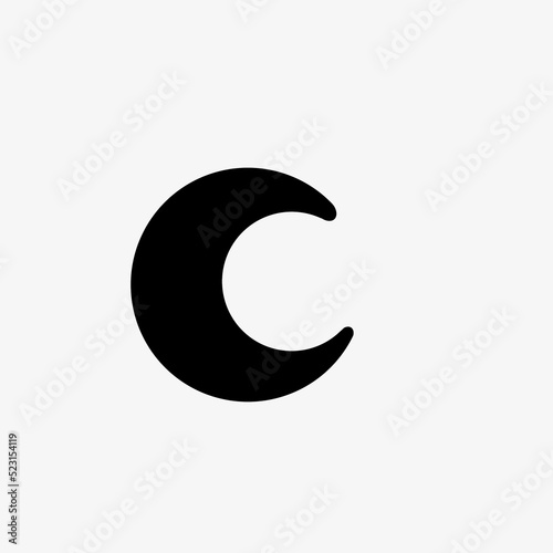 Moon isolated symbol