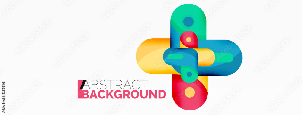 Creative geometric wallpaper. Round arrow shape minimal geometric background. Techno business template for wallpaper, banner, background or landing Creative geometric wallpaper. Round arrow shape minimal geometric background. Techno business template for wallpaper, banner, background or landing