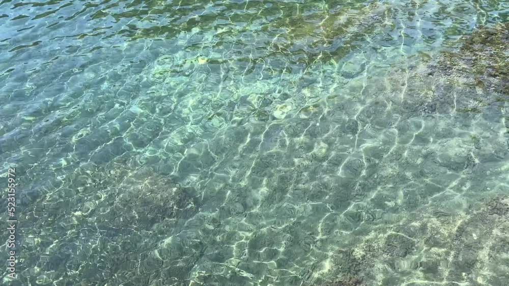 Crystal clear sea flowing water. Crystal clear sea flowing water.