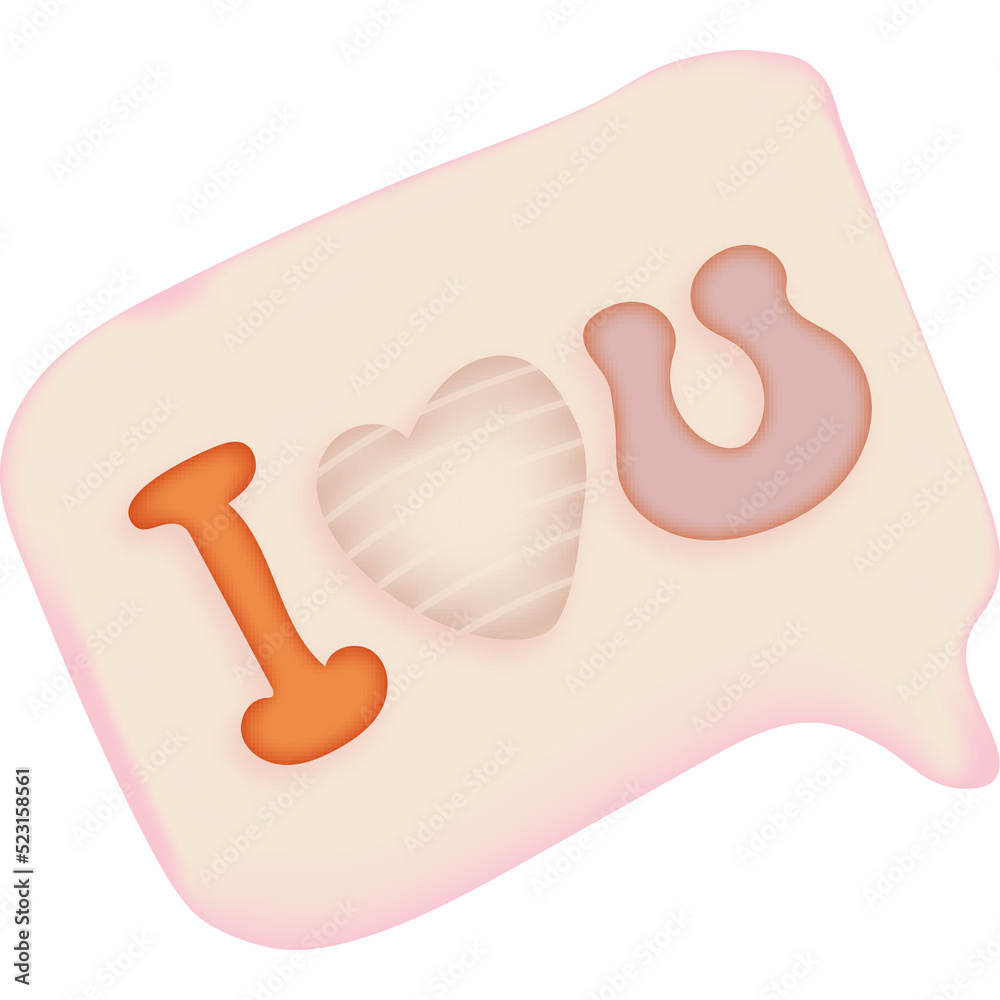 I love you speech bubbles watercolor clipart I love you speech bubbles watercolor clipart