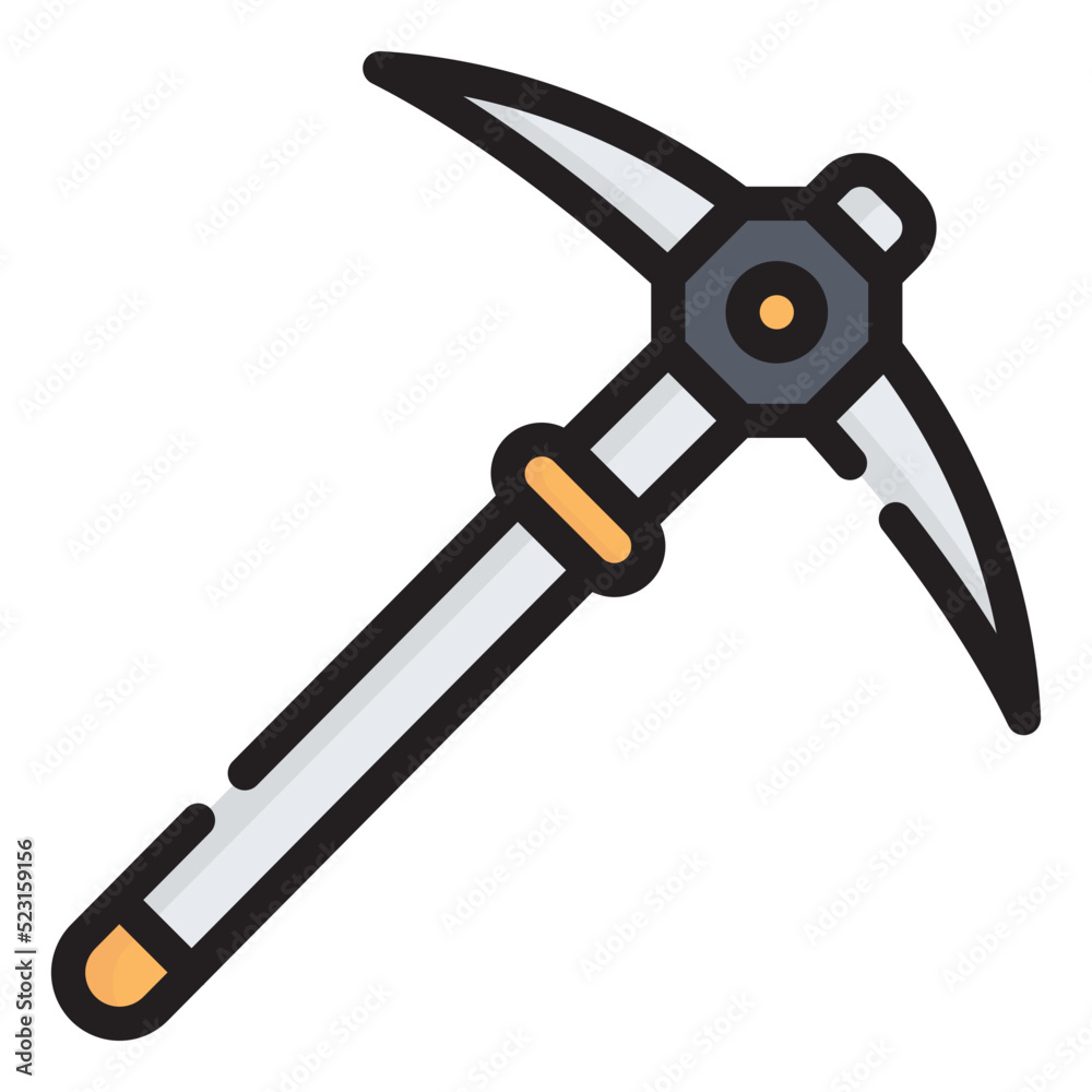pickaxe line icon pickaxe line icon