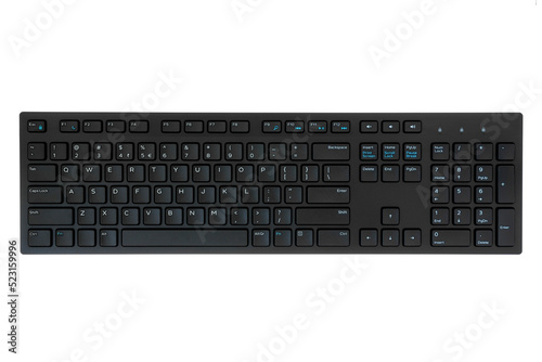 Black computer qwerty keyboard photo