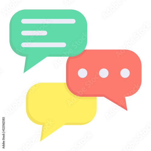 chat flat icon