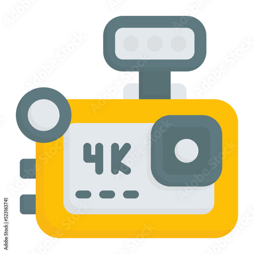 videography flat icon