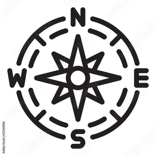 maps and location line icon