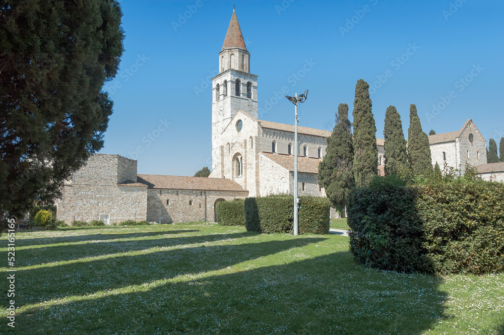 Aquileia, Udine. esterno della Basilica di Santa Maria Assunta
