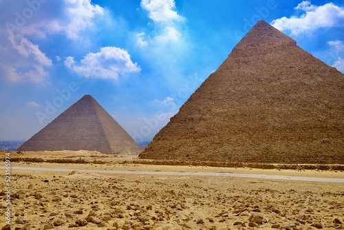 Pyramiden von Gizeh in   gypten 