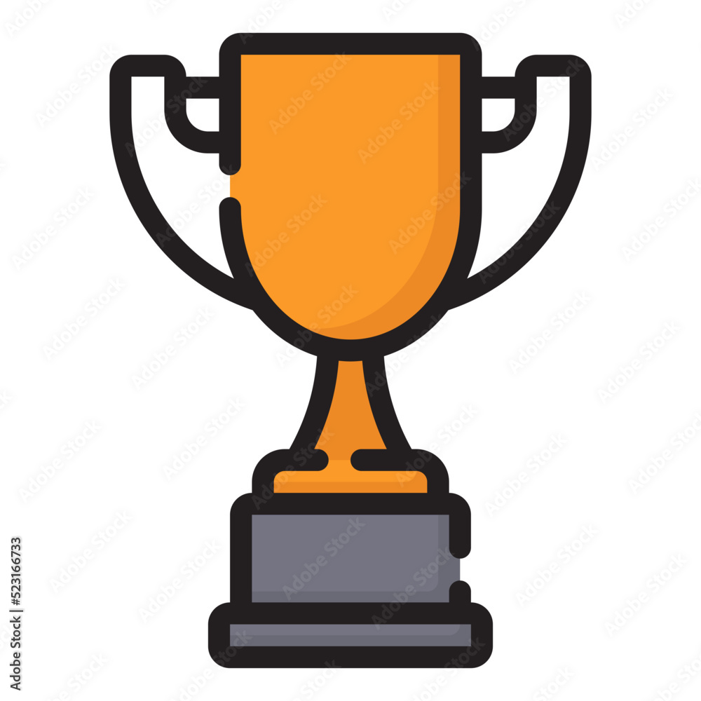 trophy line icon