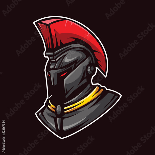 Spartan Head Mascot Illustration