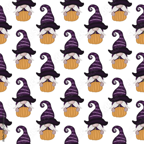  halloween Gnome pattern 