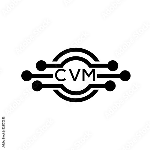 CVM letter logo. CVM best white background vector image. CVM Monogram logo design for entrepreneur and business.	
 photo