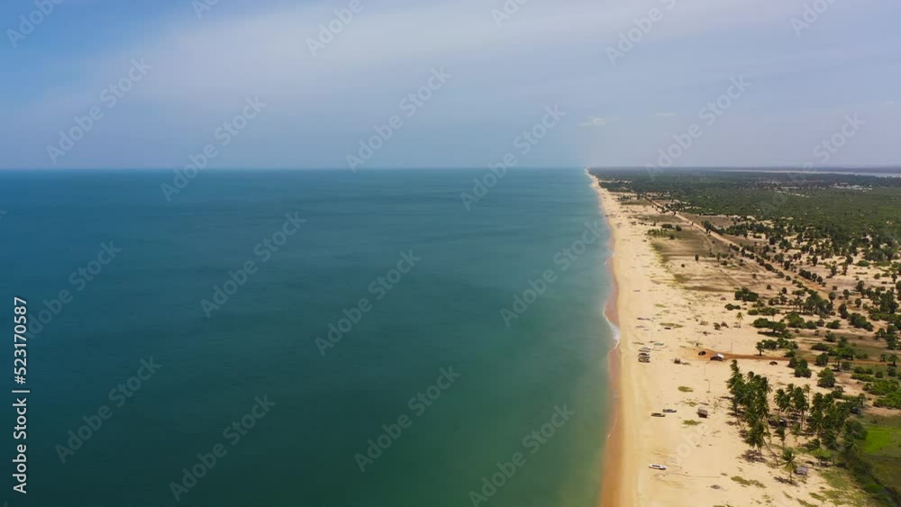 Tropical landscape with a beautiful beach top view. Sri Lanka. Summer and travel vacation concept. Tropical landscape with a beautiful beach top view. Sri Lanka. Summer and travel vacation concept.