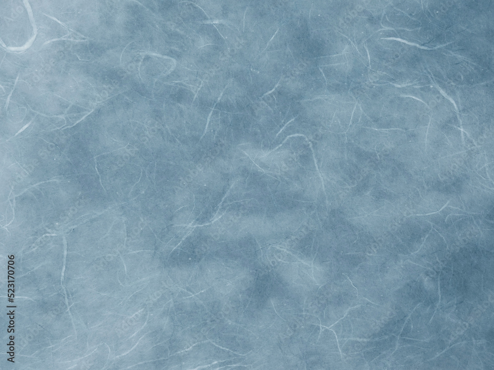 Obraz premium 手漉き和紙・雲龍紙（藍色）