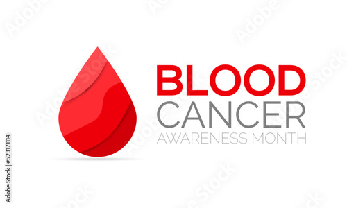 September is Blood Cancer Awareness Month Vector Illustration to raise awareness about our efforts to fight blood cancers including leukemia, lymphoma, myeloma and Hodgkin's disease. 