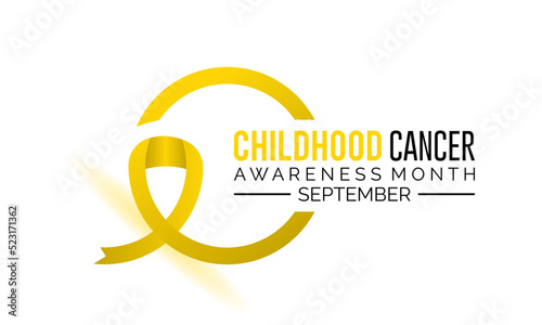 Vector illustration on the theme of Childhood Cancer awareness month observed each year during September.