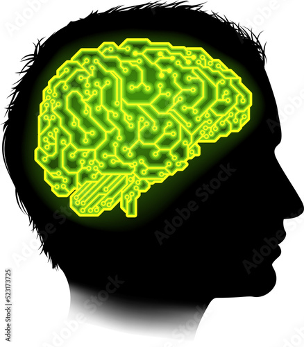 Silhouette of a man with a ...