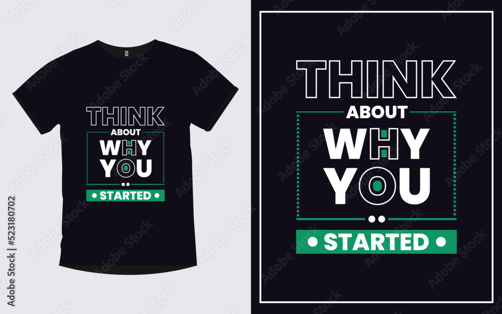 Think it want it get it quotes typography trendy poster and t shirt design